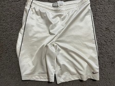 Nike Kids Basketball Shorts M White Pull On Athletic Bottoms