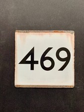 London Transport Bus Stop Enamel E Plate Sign Route 469