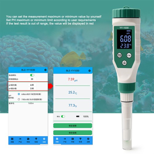Smart PH Meter Digital PH Tester Dough Alkali Tester Soil - Picture 3 of 12
