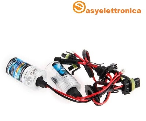 KIT XENON AUTO H1 H4 H7 H11 55W LAMPADE POSIZIONI LED T10 BIXENON LUCE FARI - Foto 11 di 17