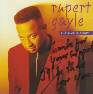 Rupert Gayle: The Time Is Right w/ Artwork & Note MUSIC AUDIO CD 1993 Hip Hop