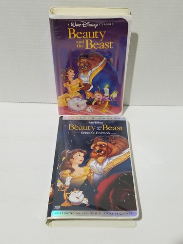 Walt Disney's Beauty and The Beast VHS Lot Black Diamond Special Edition RARE  - Picture 2 of 11