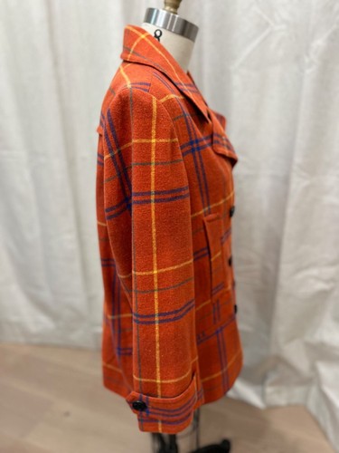 SUNDANCE Courtney Peacoat Sz PM Gingerplaid - Picture 5 of 9