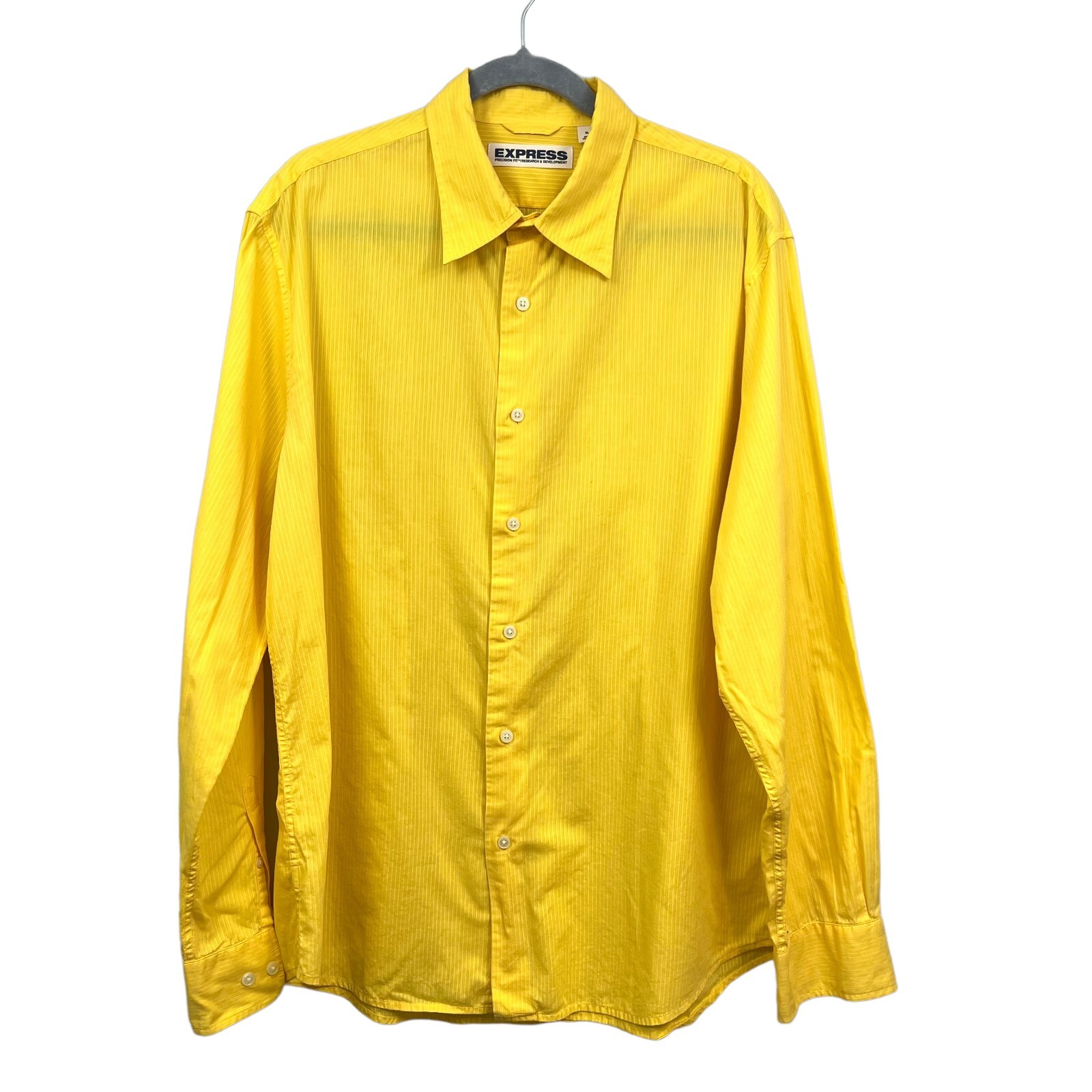 Express Button Up Shirt Collared Long Sleeve Stri… - image 1