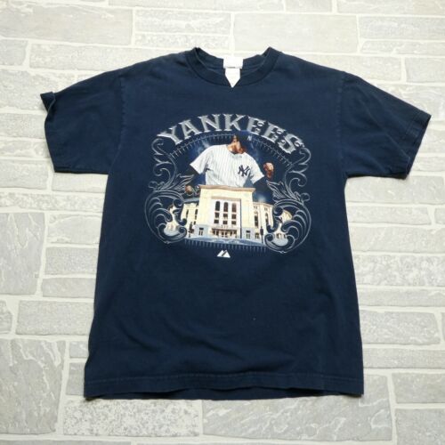 VINTAGE Yankees Shirt Adult M Andy Pettitte # 46 Short Sleeve by Majestic