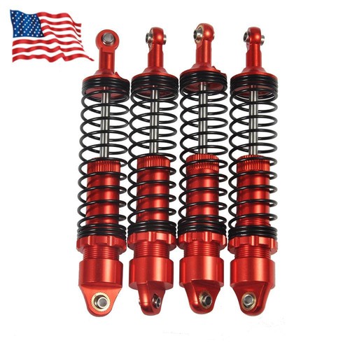 Amortiguador amortiguador 4 piezas para coche sobre orugas 1/10 RC axial SCX10 90046 TRX4 D90 rojo - Imagen 1 de 12