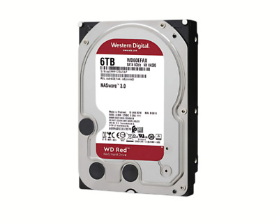 Western Digital WD60EFAX 6TB NAS Festplatte   3,5 Zoll, SATA 6Gb/s, 5400 U/min, 