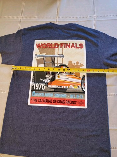Ontario Motor Speedway World Finals T Shirt Red Line Men's Medium Drag Racing - Picture 7 of 7