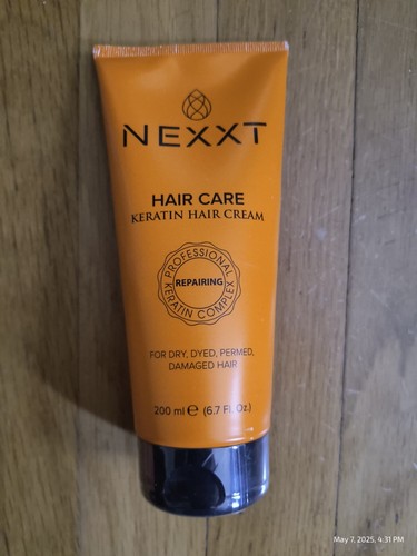 NEXXT Beauty Keratin Hair Treatment Cream 6.7 Floz Dry Permed Damaged Hair Seal - Picture 1 of 3