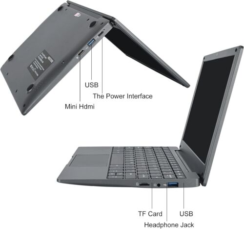 Windows 11 OS Small Computer Mini Laptop,10.1Inch 8GB RAM 128GB SSD,IPS Display - Picture 3 of 24