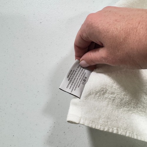 peacock alley hand towel white paisley embroidery cotton modern traditional - Picture 7 of 10