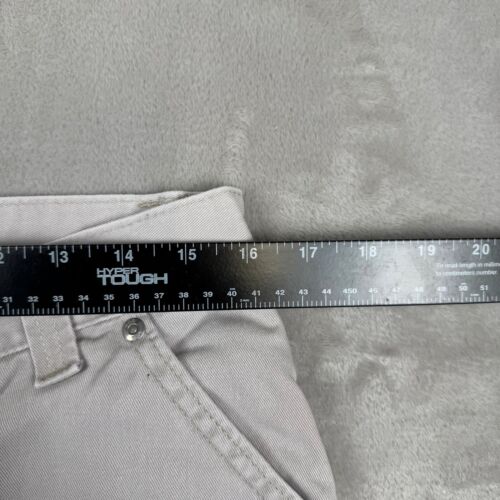 Pantalones Lee para mujer talla 14 MED beige carpintero remachado ropa de trabajo desgastado - Imagen 14 de 15