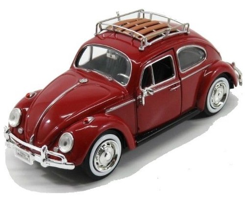 VW Volkswagen Escarabajo / Escarabajo - 1966 - rojo oscuro - MotorMax 1:24 - Imagen 5 de 5