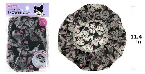 Sanrio Shower Cap, Elastic Reusable EVA Plastic Bathing Hair Cap Bathroom Free - Picture 3 of 9