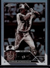 2023 Topps Chrome Baseball Gunnar Henderson #2 RC Rookie Sepia Refractor
