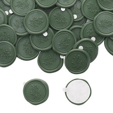 Eucalyptus Wax Seal Stickers - 50 Pcs Self Adhesive Wax Seals for Wedding Invita