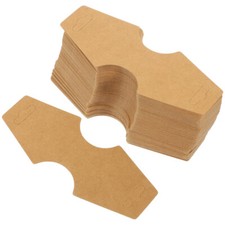 100 Pcs Kraft Paper Necklace Display Cards Earring Bracelet for Selling Jewelry