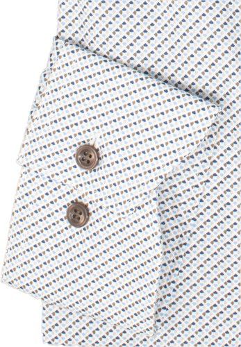 Marvelis Herren Businesshemd Langarm Non-Iron Comfort Fit,Muster,New Kent - Picture 3 of 4