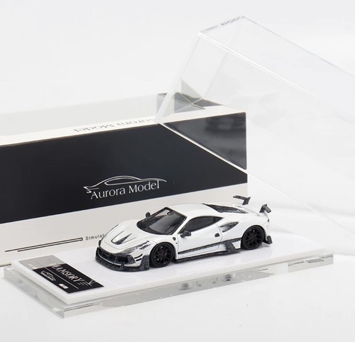 CR Aurora 1:64 White Tributo Mansory Sports Model Diecast Metal Car - Picture 6 of 6