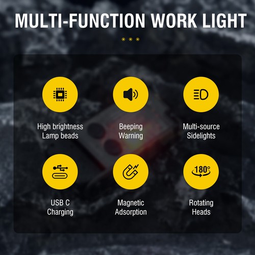 BORUiT V20 LED Keychain EDC Flashlight Type-C Rechargeable V10 Torch Work Light - Picture 18 of 62