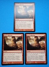 3x Burst Lightning Zendikar 2009 Mtg Magic Card Red Mountain Instant 119