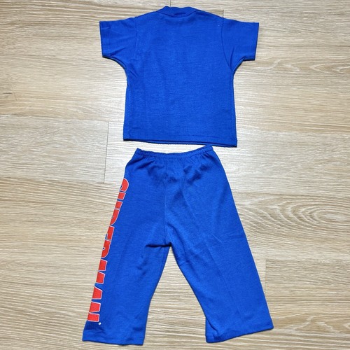 Vtg ZZZ’s DC Comics Superman Pajama Outfit 3T Toddler Shirt Pants Superhero Set - Picture 2 of 10