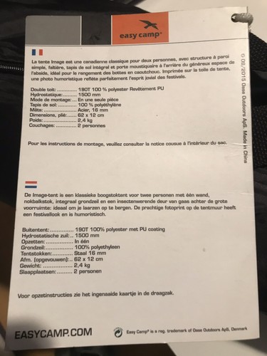 Zelt Easy Camp 2 Personen - Bild 5 von 7