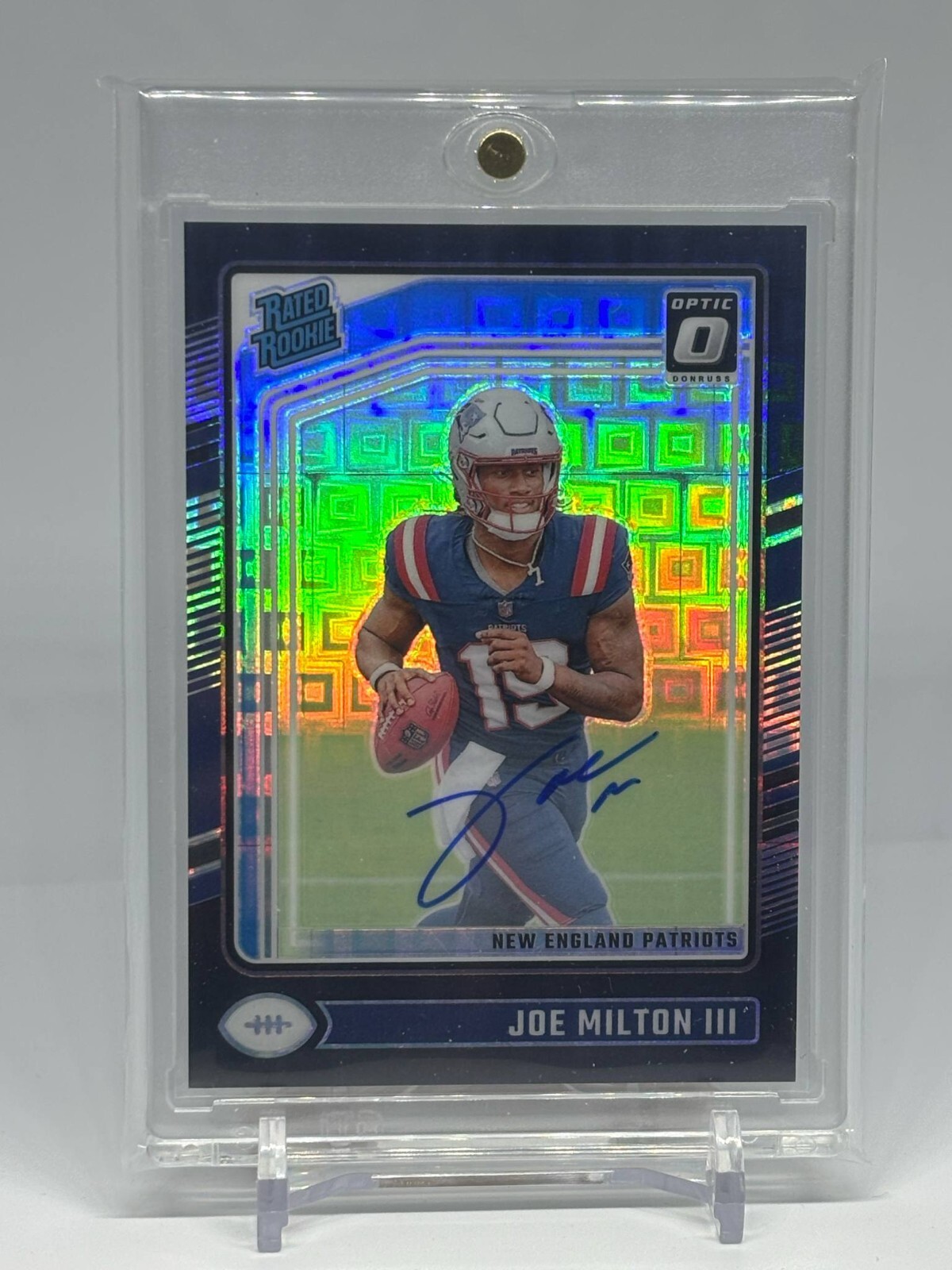 2024 OPTIC JOE MILTON III RATED ROOKIE AUTO BLACK PANDORA /25 SSP