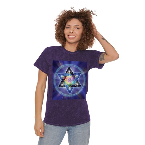 Metatron Star Vortex Shirt Mineral Wash T-Shirt #1 - Picture 17 of 17