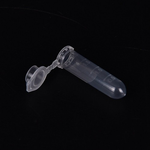 25x Small Plastic Vials Tubes Sealed Centrifuge Snap Top Clear 2mL Liquid/Pill - Picture 6 of 6