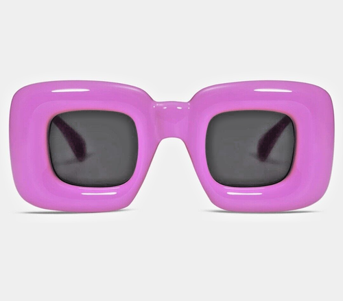 VANLINKER Square Inflated BUBBLE SUNGLASSES trendy CHUNKY thick RETRO UV400 NIB!