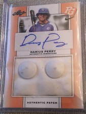 DARIUS PERRY 2018 Leaf PERFECT GAME Autograph PATCH #2/4 UCLA, ROCKIES