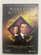 MURDOCH MYSTERIES SEASON 4 - 4 DVD SET ACORN BRITISH MYSTERY
