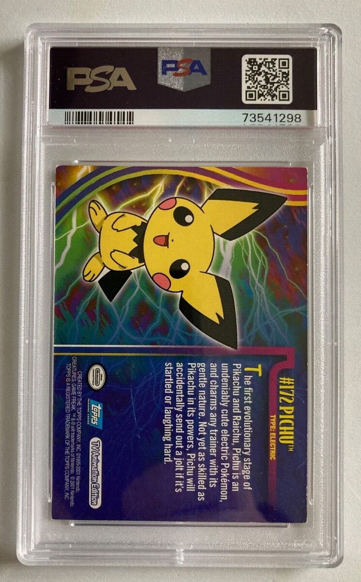 2001 Topps Pokemon Johto League Champions Pichu Card #172 2001 Topps Pokemon Johto League Champions Pichu Card #172