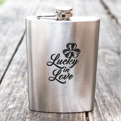 8oz Lucky - Clover Stainless Steel Flask 8oz Lucky - Clover Stainless Steel Flask