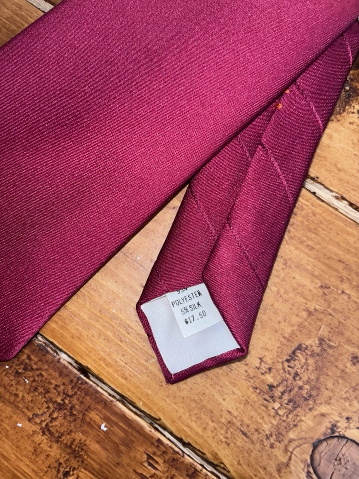 Oscar de la Renta & Croft Barrow Hombre Corbata Lote Púrpura Paisley, Azul, Rojo UNA NUEVA Foto 3 de 4