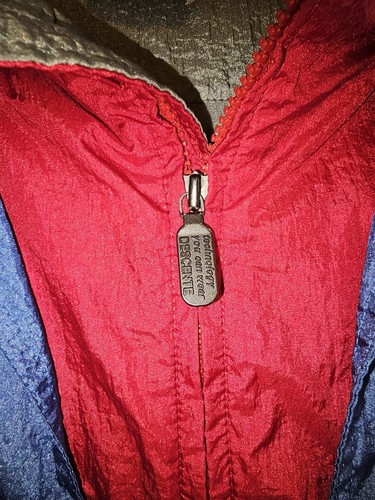 Mens (M) Descente Ski Suit Snowsuit One Piece Snowmobile Bib Vintage Red & Blue - Picture 7 of 13