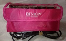 Revlon Tourmaline Ionic Hair Hot Rollers Curlers W/Pink Travel Storage Pouch