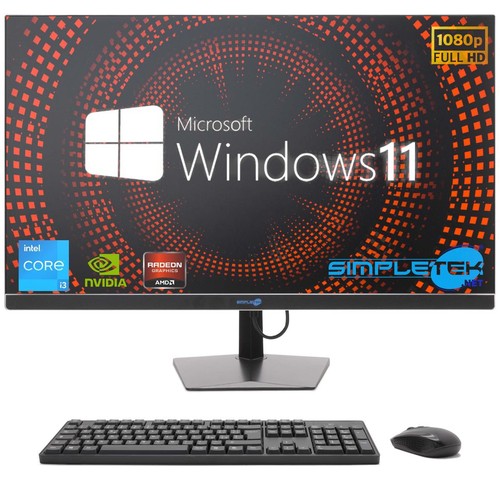 Aio Tout en Un 27 " I3 10th Win11 8gb 240gb Ordinateur PC Fixe Poste Personnel - Photo 2/11