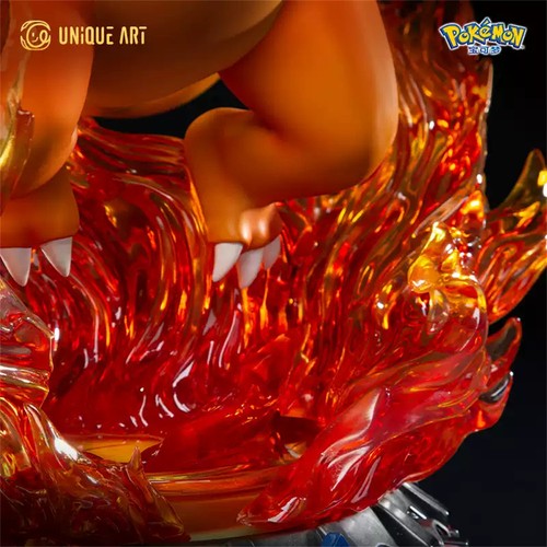 UNiQUE ART Charizard With LED Big Scale Limited Statue Genuine Model New Stock - Picture 10 of 12