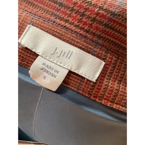 J.JILL Orange Plaid Blazer (Size S) - Picture 3 of 4