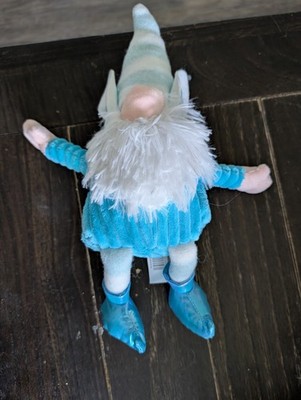 Way To Celebrate Easter Small Blue Huggie Hugs Gnome Plush - New