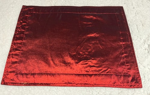 7 Pcs Burgundy Red Polyster Placemats Rectangle - Picture 4 of 4