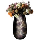 12 Inch Leather Vase for Home Decor -Extra Large,Minimalist Vintage Home Deco...