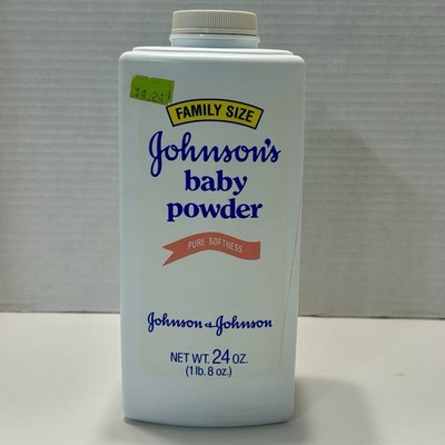 Johnson's Baby Body Powder Talc Pure Softness 24 oz Family Size Unsealed Full