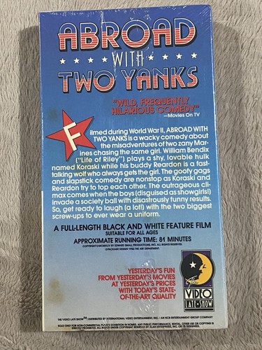 Abroad With Two Yanks - VHS - William Bendix Dennis O'Keefe Sealed - Picture 2 of 2