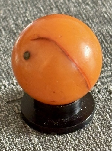 Antique Amber Bakelite Bead .72” - Picture 6 of 10