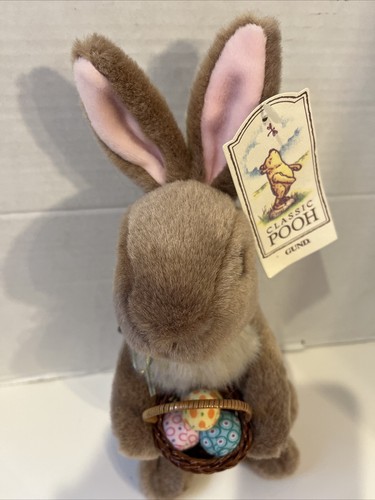 Neu mit Etikett 13 Zoll Rabbit Gund Classic Pooh Collection Osterhasenkorb Disney Plüsch Vintage - Bild 8 von 15
