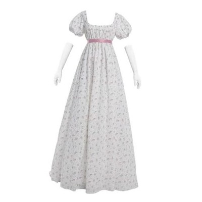 Regency Dresses for Women Floral Regency Era Dress Medium White Pink Floral | eBay Regency Dresses for Women Floral Regency Era Dress Medium White Pink Floral | eBay