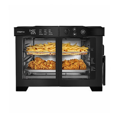 Gourmia GTF2480BLK 6-Slice French Door Digital Air Fryer Oven with